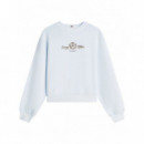 TOMMY HILFIGER - Varsity Crest Terry Sweatshirt - Cyr - F|WW0WW48733/CYR
