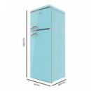 Frigorífico Bolero CoolMarket 2D Origin 215 Blue E 55,2x62,1x148,2  cm