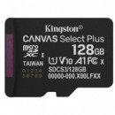 Memoria Micro SDXC 128GB Kingston Class 10 + Adaptador Canvas Select Plus 150mb/s