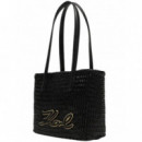 KARL LAGERFELD - k/signature braid sm tote - 1av - B2W30206/1av