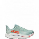 HOKA ONE ONE - CLIFTON 10 - Sage Neon Flame - 1162030/Sage Neon Flame