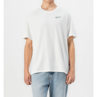 Camiseta Pompeii Sabons blanca logotipo verde