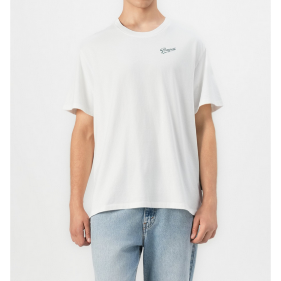 Camiseta Pompeii Sabons blanca logotipo verde