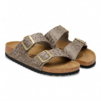 Arizona Syn Leo Gray Taupe  BIRKENSTOCK