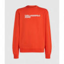 KLJ REG ESSENTIAL LOGO SWEAT GRENADINE