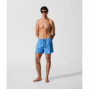 Karl Logo Short Boardshorts Silver Lake  KARL LAGERFELD