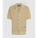 Klj Knit Polo Pale Khaki  KARL LAGERFELD