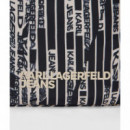Klj Nylon Small Crossbody Aop Linear Log  KARL LAGERFELD