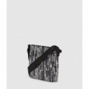 Klj Nylon Small Crossbody Aop Linear Log  KARL LAGERFELD