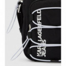 Klj Utility String Reporterbag Black  KARL LAGERFELD