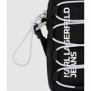 Klj Utility String Phone Pouch Black  KARL LAGERFELD