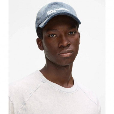 KLJ DENIM CAP WASHED MID BLUE