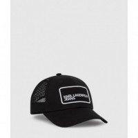 Klj Cotton Trucker Cap Black  KARL LAGERFELD