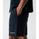 CHECK BEACHWEAR SHORTS NAVY