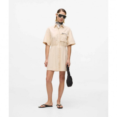 Klj Ss Utility Dress Whitecap Grey  KARL LAGERFELD