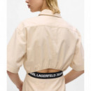 Klj Ss Utility Dress Whitecap Grey  KARL LAGERFELD