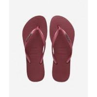 Slim Logo Metallic Amaranto HAVAIANAS