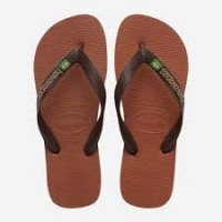 H. Brasil Logo Fc Ferrugem/cafe HAVAIANAS