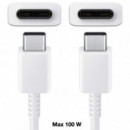 Cable USB-C a USB-C Samsung 5A 1,8 Metros Blanco