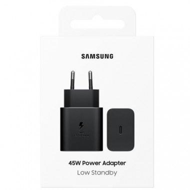 Cargador Samsung USB-C 45W Negro (Sin Cable)