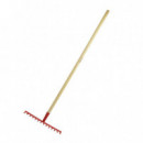 Rastrillo Metal 14T Mango Madera 120 Cm PAMACON