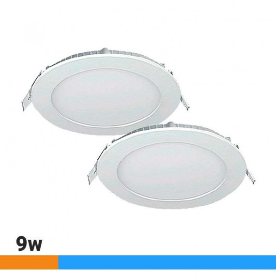 Downlight Led 9W Luz Fría Pack 2 Pcs AIRMEC