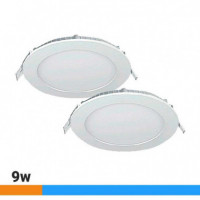 Downlight Led 9W Luz Fría Pack 2 Pcs AIRMEC