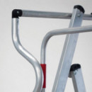 Escalera Aluminio Plegable Guardacuerpos con Plataforma AIRMEC (3 Peldaños)