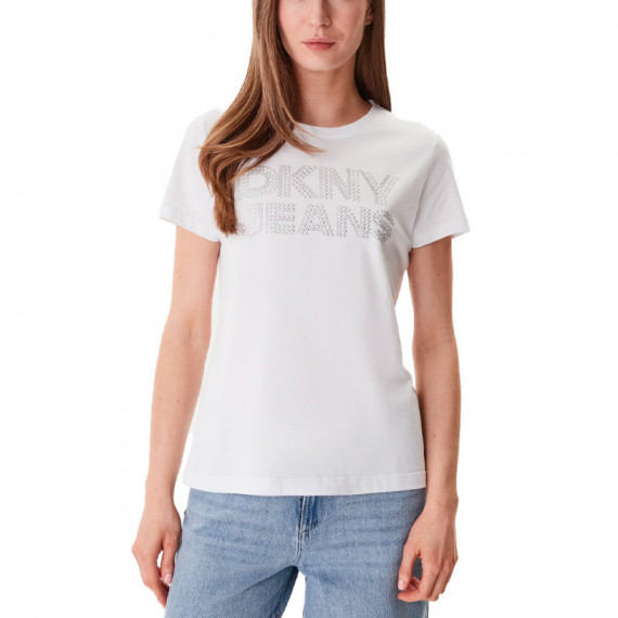 Camiseta Jeans Grommet Domestud Logo  DKNY