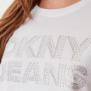 Camiseta Jeans Grommet Domestud Logo  DKNY