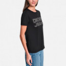 Camiseta Jeans Grommet Domestud Logo  DKNY