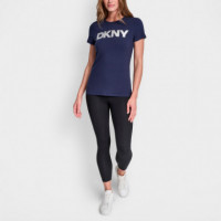 Camiseta Exploded Logo Crew Neck  DKNY
