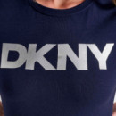 Camiseta Exploded Logo Crew Neck  DKNY