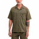 Camisa Bowling Resort Palm  GUESS