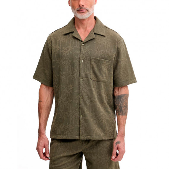 Camisa Bowling Resort Palm  GUESS