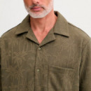 Camisa Bowling Resort Palm  GUESS