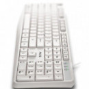 Teclado NGS Heritage Spanish USB Multimedia Blanco