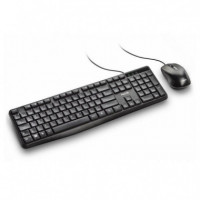 Kit Teclado y Ratón NGS Cocoa Kit V2 USB Multimedia Negro
