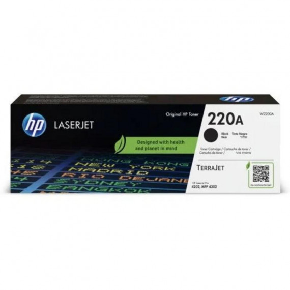Tóner Original HP 220A W2200A Negro para LaserJet Pro 4202/4302