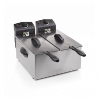 Freidora Doble TRISTAR FR-6937 de 6 Litros Acero Inoxidable