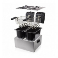 Freidora Doble TRISTAR FR-6937 de 6 Litros Acero Inoxidable