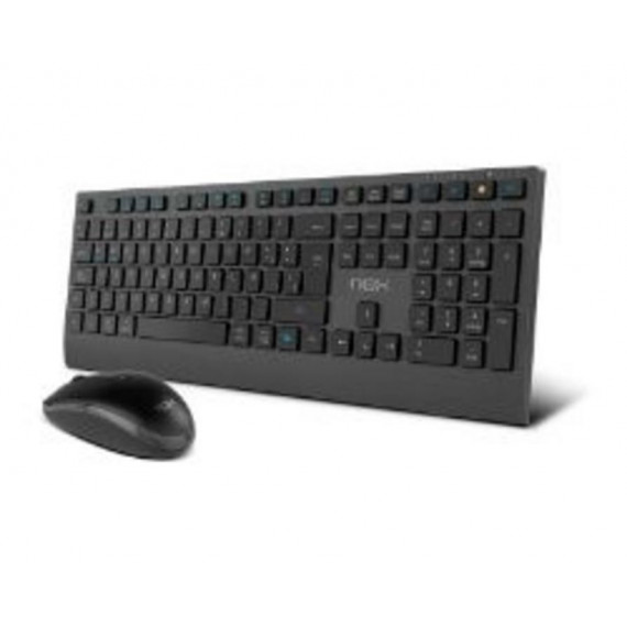 Kit Teclado y Ratón Inalámbrico NOX Lite Duo Rf/bluetooth Negro (nxliteduosp)