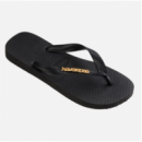 Hav. Top Logo Metallic Black/black HAVAIANAS