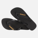 Hav. Top Logo Metallic Black/black HAVAIANAS