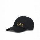 Gorra EA7 Emporio Armani Negra Logo Dorado  ARMANI EXCHANGE