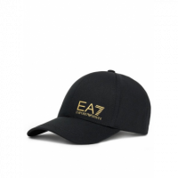 Gorra EA7 Emporio Armani Negra Logo Dorado  ARMANI EXCHANGE