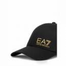Gorra EA7 Emporio Armani Negra Logo Dorado  ARMANI EXCHANGE
