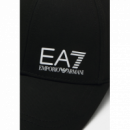 Gorra EA7 Emporio Armani Negra Logo Blanco  ARMANI EXCHANGE