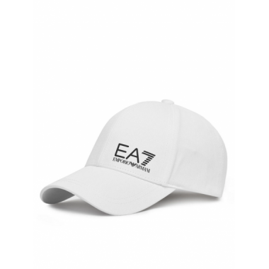 Gorra EA7 Emporio Armani Blanco Logo Negro  ARMANI EXCHANGE