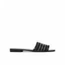 Skoot Iii Border Slide Black Chambrey  KARL LAGERFELD